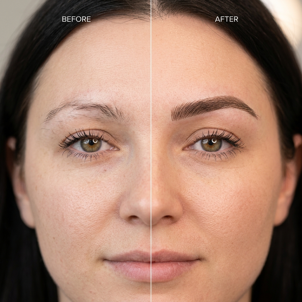 Micropigmentation Before and After work at our Boca Raton Studio